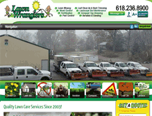 Tablet Screenshot of lawn-wranglers.com